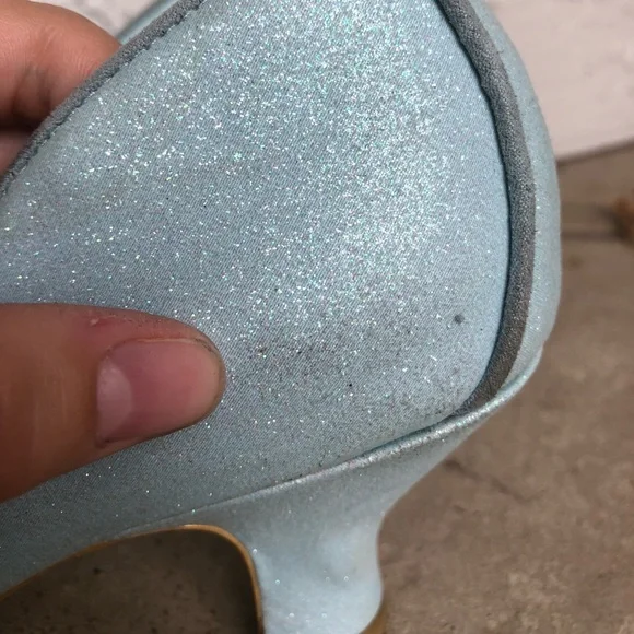 Irregular Choice Light Blue Bow Heels - Picture 4 of 8